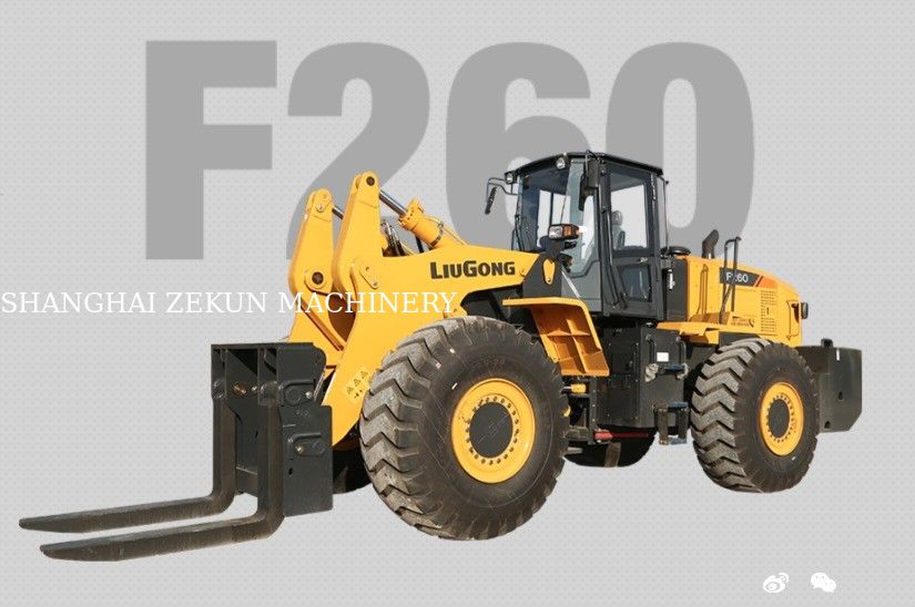중고 포크 F260 로더 7-9 톤 건설 재료 상점
