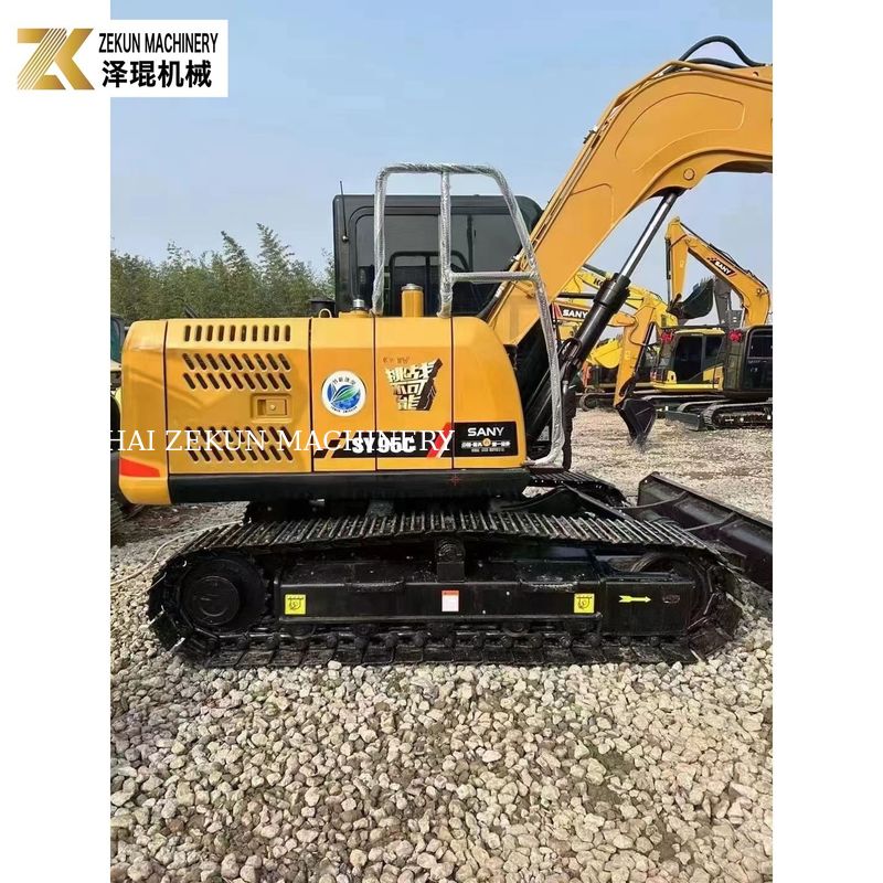 60.7KW Sany SY95 발굴기 9톤 중고 발굴기 쿠보타 V3800DI-T-E3B 엔진