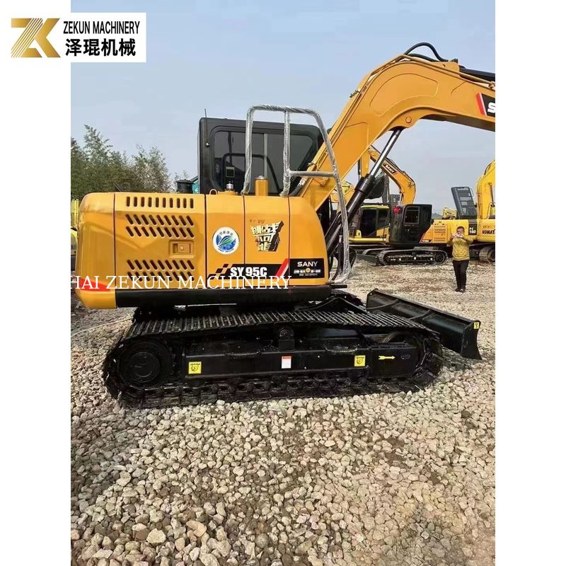 60.7KW Sany SY95 발굴기 9톤 중고 발굴기 쿠보타 V3800DI-T-E3B 엔진