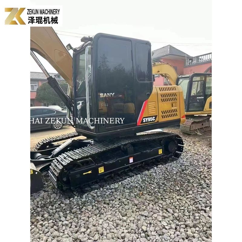 60.7KW Sany SY95 발굴기 9톤 중고 발굴기 쿠보타 V3800DI-T-E3B 엔진