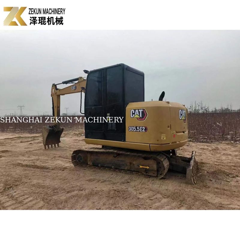 CAT 305.5E2 크롤러 발굴기 5.5 톤 사용 하 고 Caterpillar의 수압 엄지 손가락