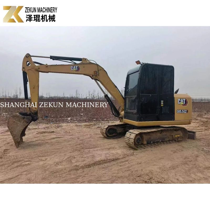 CAT 305.5E2 크롤러 발굴기 5.5 톤 사용 하 고 Caterpillar의 수압 엄지 손가락