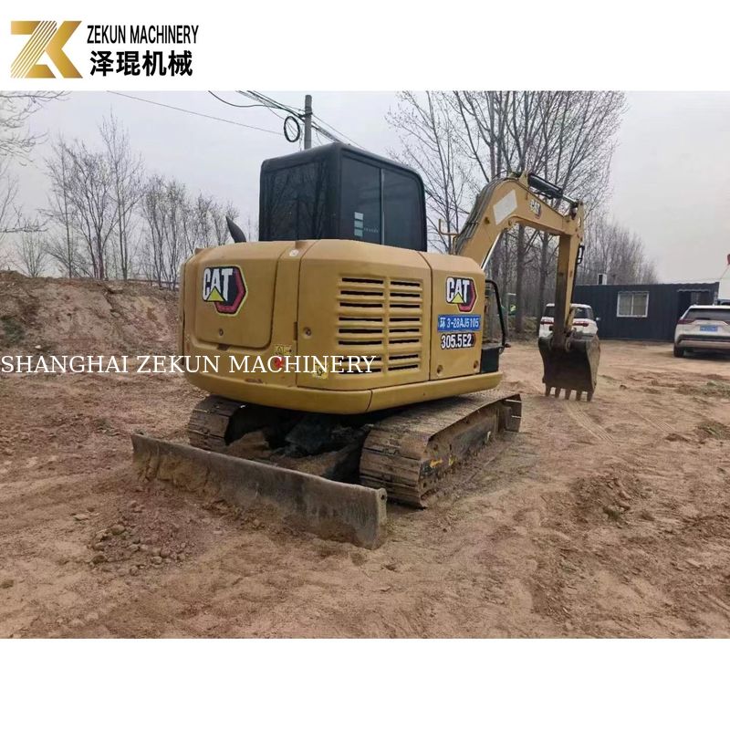 CAT 305.5E2 크롤러 발굴기 5.5 톤 사용 하 고 Caterpillar의 수압 엄지 손가락