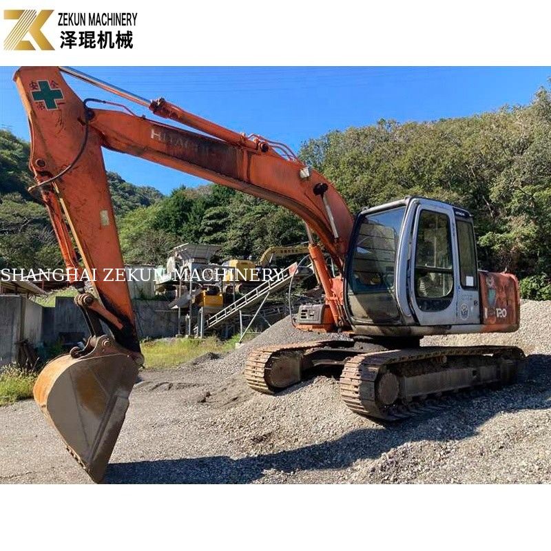 원본 색상 12톤 사용 히타치 EX 120 발굴기 EX120-5 60.5Kw ISUZU 엔진