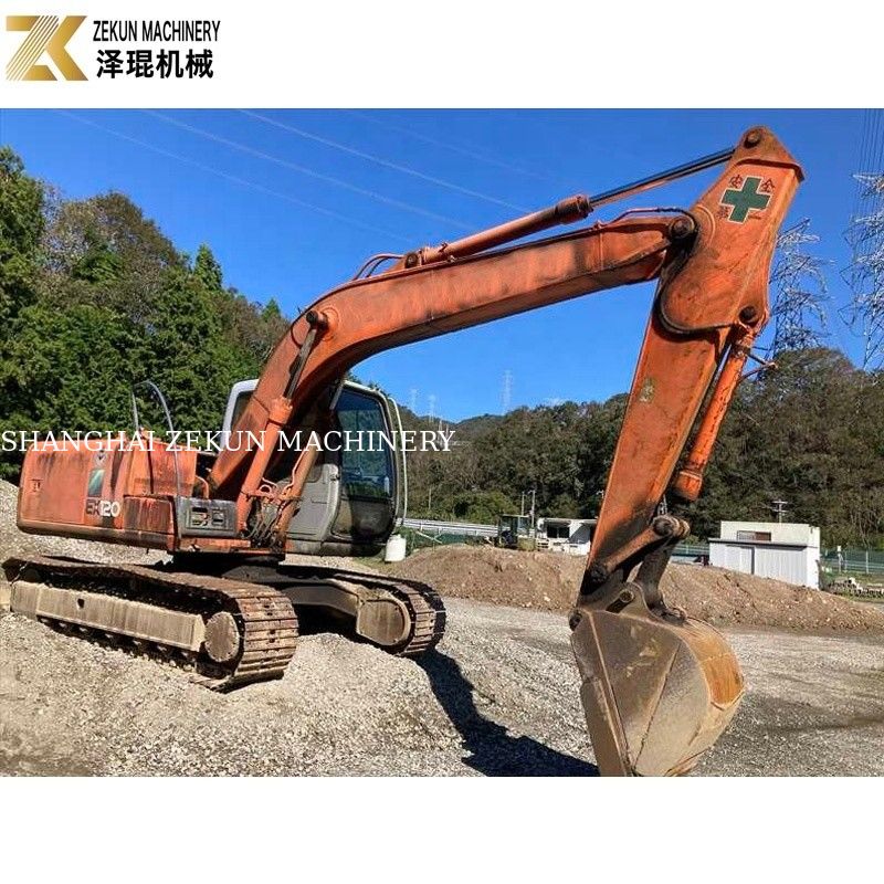 원본 색상 12톤 사용 히타치 EX 120 발굴기 EX120-5 60.5Kw ISUZU 엔진