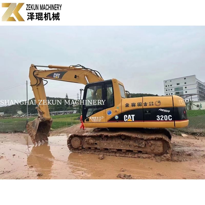 110KW 중장비 사용된 CAT320 발굴기 Caterpillar 320C 작업 시간 4001-6000
