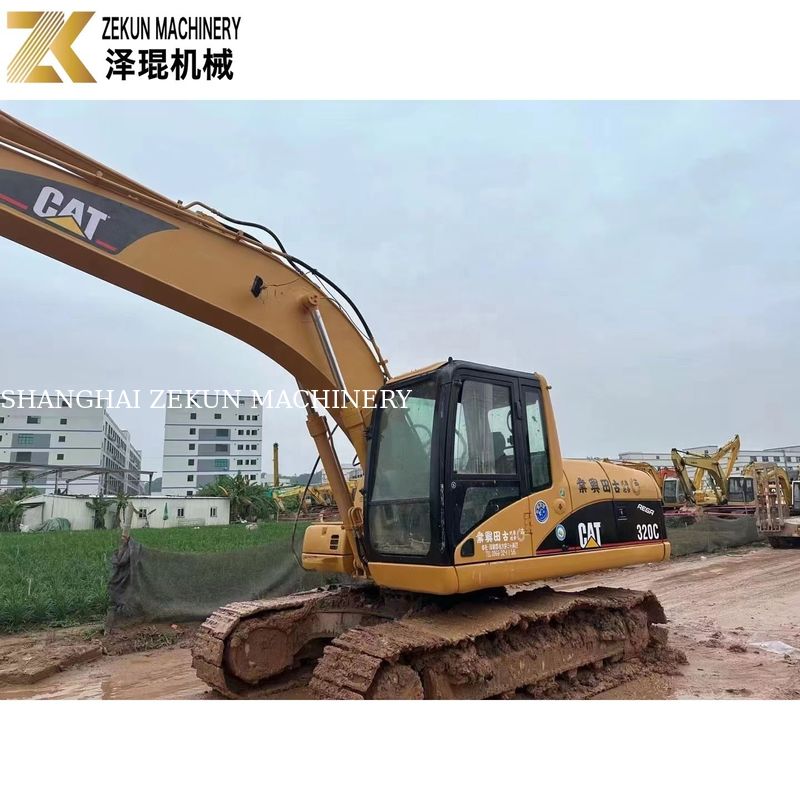 110KW 중장비 사용된 CAT320 발굴기 Caterpillar 320C 작업 시간 4001-6000