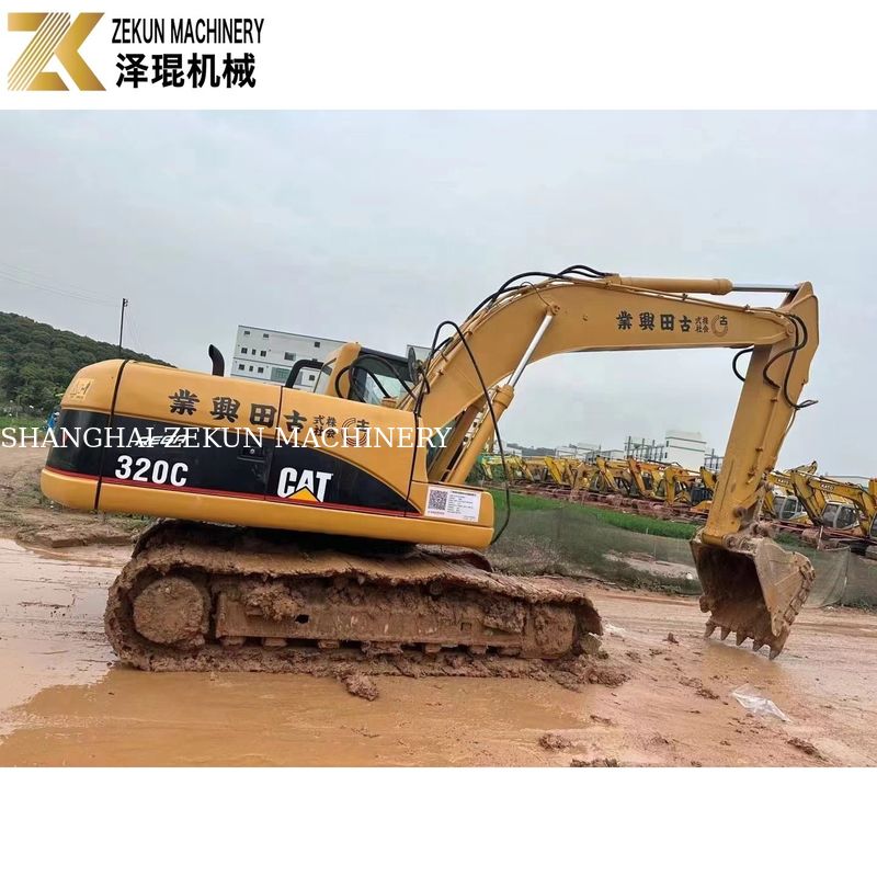 110KW 중장비 사용된 CAT320 발굴기 Caterpillar 320C 작업 시간 4001-6000