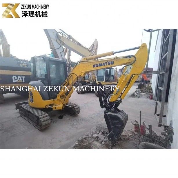 3.5 톤 미니 사용 된 KOMATSU PC35MR-5 수압 발굴 기계와 함께 2016 년
