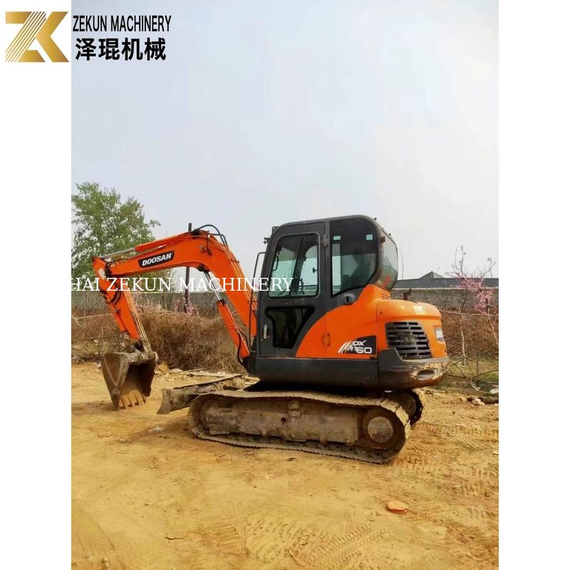 중고용 Doosan DX60-7 DX60-9 6T 대한민국 중고용 크롤러 발굴기
