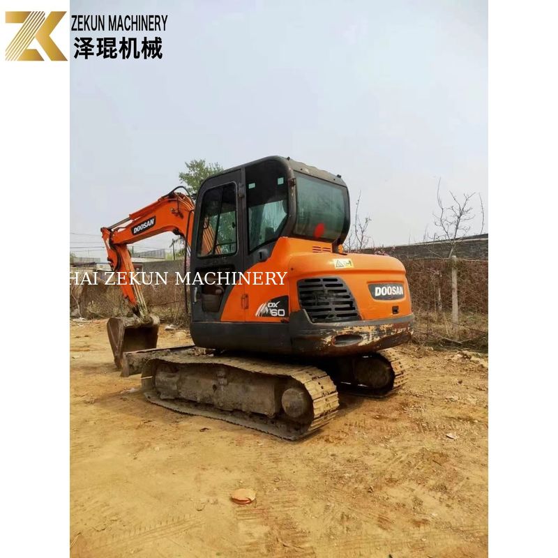 중고용 Doosan DX60-7 DX60-9 6T 대한민국 중고용 크롤러 발굴기