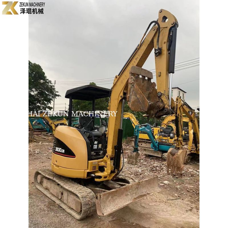 0.03M3 버킷 용량 CAT303 CCR 303E 사용 된 미니 발굴기