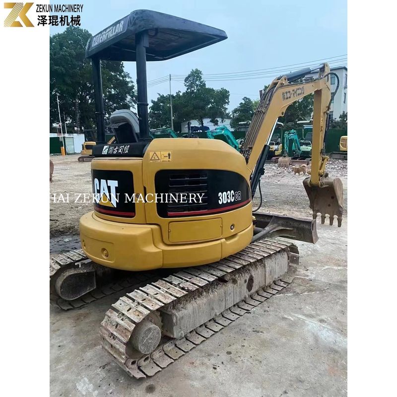 0.03M3 버킷 용량 CAT303 CCR 303E 사용 된 미니 발굴기