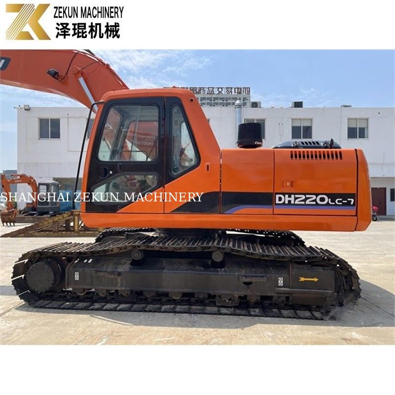 사용 된 땅 채굴기 22톤 Doosan 220 발굴기 DH220LC-7 엔진 21400 K