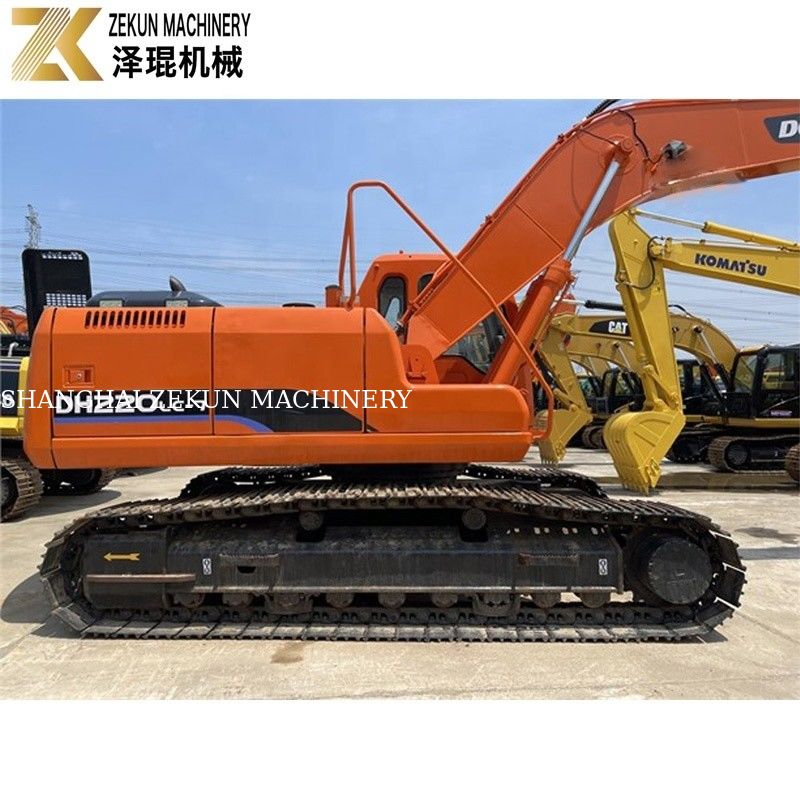 사용 된 땅 채굴기 22톤 Doosan 220 발굴기 DH220LC-7 엔진 21400 K
