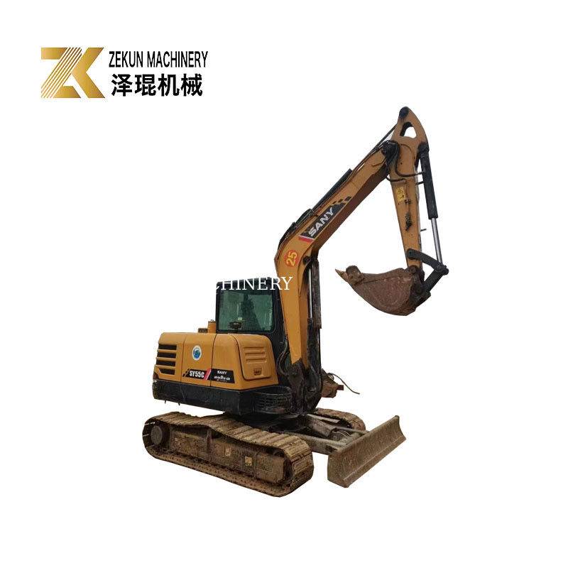 2021 SANY SY 55C 5.5 톤 작업시간이 짧은 발굴기