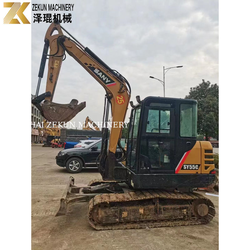 2021 SANY SY 55C 5.5 톤 작업시간이 짧은 발굴기