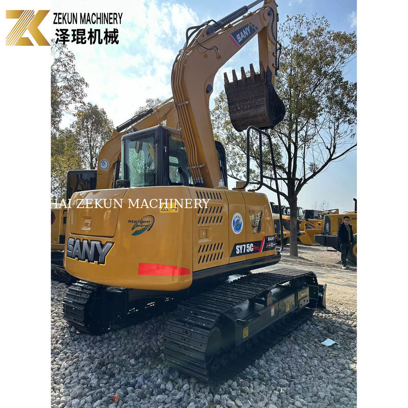중고용 Sany SY75C Pro 7.5톤 미니 크롤러 디버 ISUZU 엔진