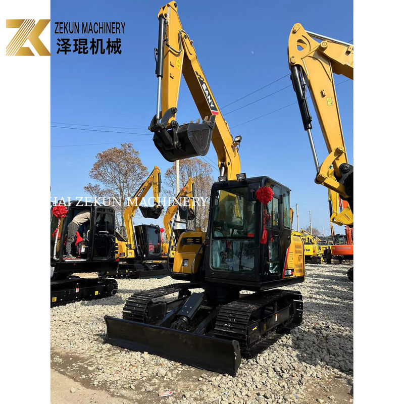 중고용 Sany SY75C Pro 7.5톤 미니 크롤러 디버 ISUZU 엔진