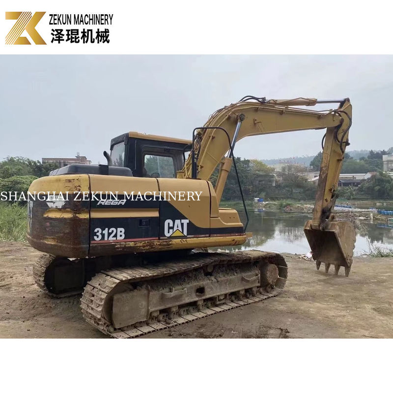 2000년 카트 312B 중고용 크롤러 발굴기 12톤 63KW 중고용 발굴기