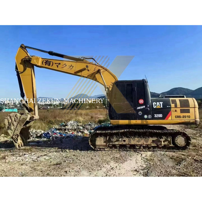 좋은 20 톤 사용 된 CAT 320D 320DL 떠다니는 크롤러 발굴기 1.35m3 버킷