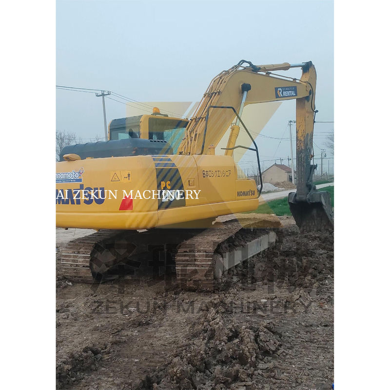 코마쓰 PC200-7 PC200-8N1 크롤러 발굴기 110KW 엔진을 가진 발굴기 상하이