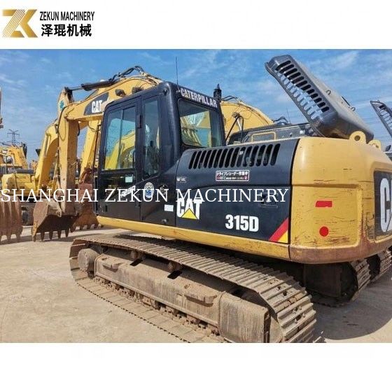 CAT 수압 밸브와 수압 펌프와 함께 Caterpillar 315D 15 톤 사용 된 발굴기