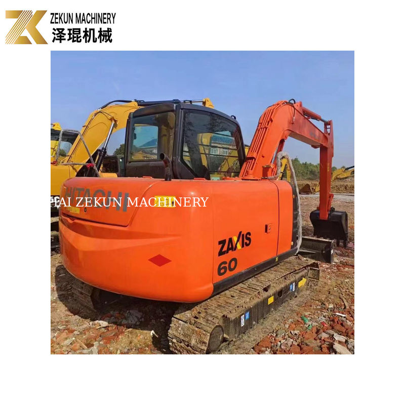 6 톤 사용 된 히타치 ZX60 미니 발굴기 40.5 KW 좋은 상태