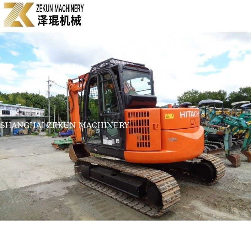 일본은 7.5 톤의 사용 된 히타치 ZX75 발굴기 Isuzu 엔진 ZX75US-A를 수입했습니다.