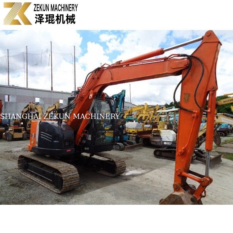 일본은 7.5 톤의 사용 된 히타치 ZX75 발굴기 Isuzu 엔진 ZX75US-A를 수입했습니다.