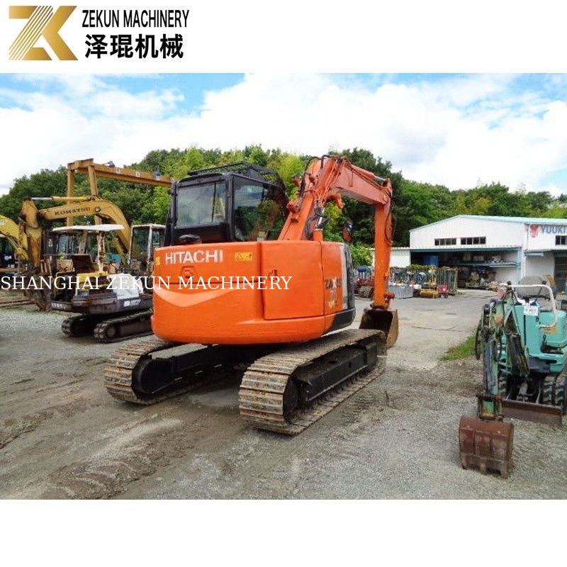 일본은 7.5 톤의 사용 된 히타치 ZX75 발굴기 Isuzu 엔진 ZX75US-A를 수입했습니다.