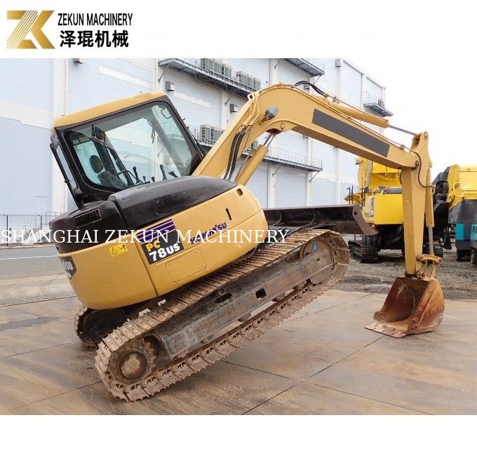 7 톤 일본 미니 사용 코마쓰 PC78US 발굴기 PC78 미국 년 기계 무게 7630 KG