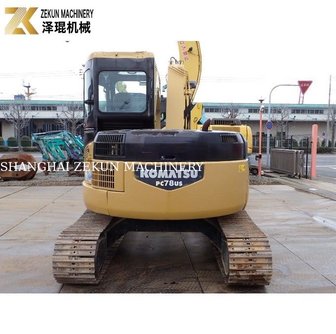 7 톤 일본 미니 사용 코마쓰 PC78US 발굴기 PC78 미국 년 기계 무게 7630 KG
