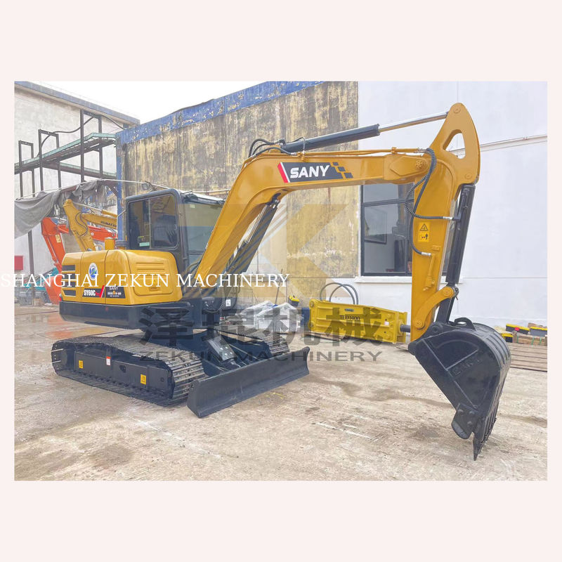 Sany SY60C 프로 발굴기 0-2000 작업 시간 36KW 건설 프로젝트에 적합합니다