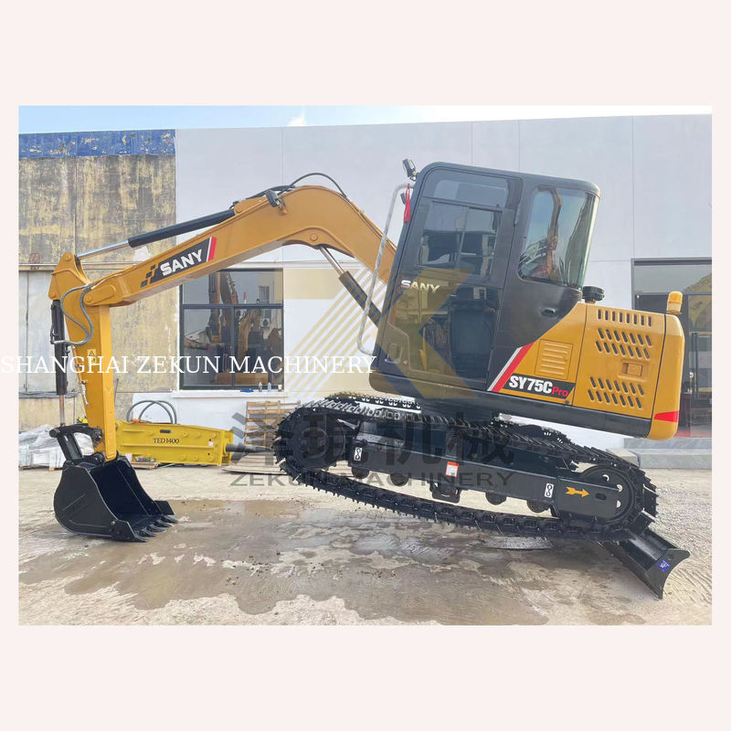 7500kg Sany SY75C 프로 발굴기 힘과 효율의 완벽한 조합
