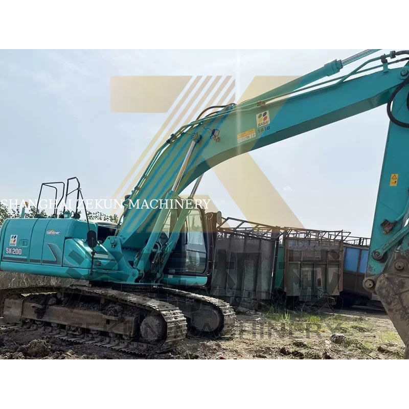일본에서 20 톤 사용 된 Kobelco SK200-8 작업시간이 낮은 발굴기