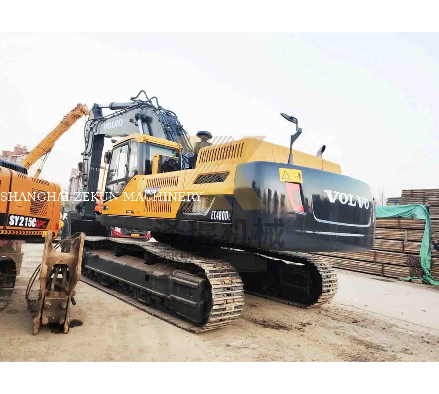 사용 된 VOLVO EC480DL 발굴기 270KW 전력 및 1.77 3.8 m3 버킷 용량