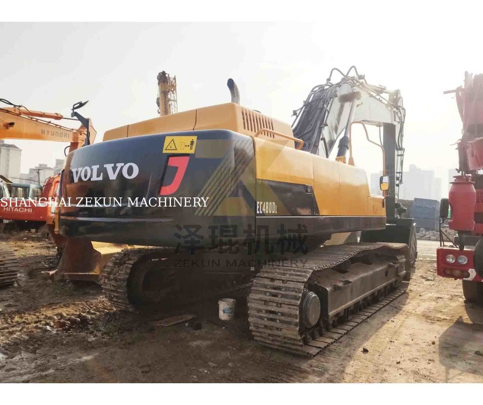 사용 된 VOLVO EC480DL 발굴기 270KW 전력 및 1.77 3.8 m3 버킷 용량