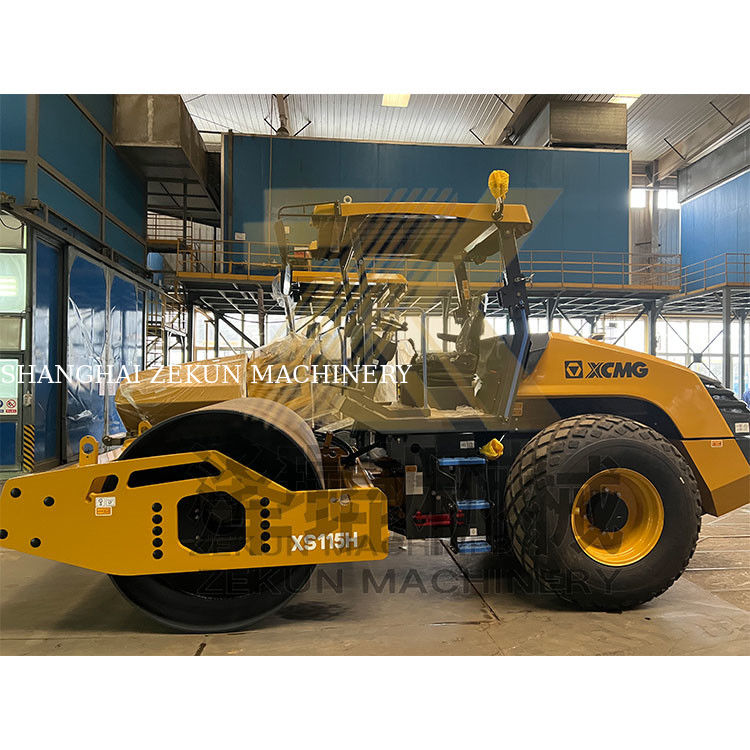11톤 XCMG XS115H 도로 롤러 인도 IV 단계 도로 건설 장비