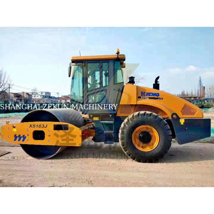 16톤 XCMG XS163J 싱글 드럼 진동 롤러 중국 스테이지 II