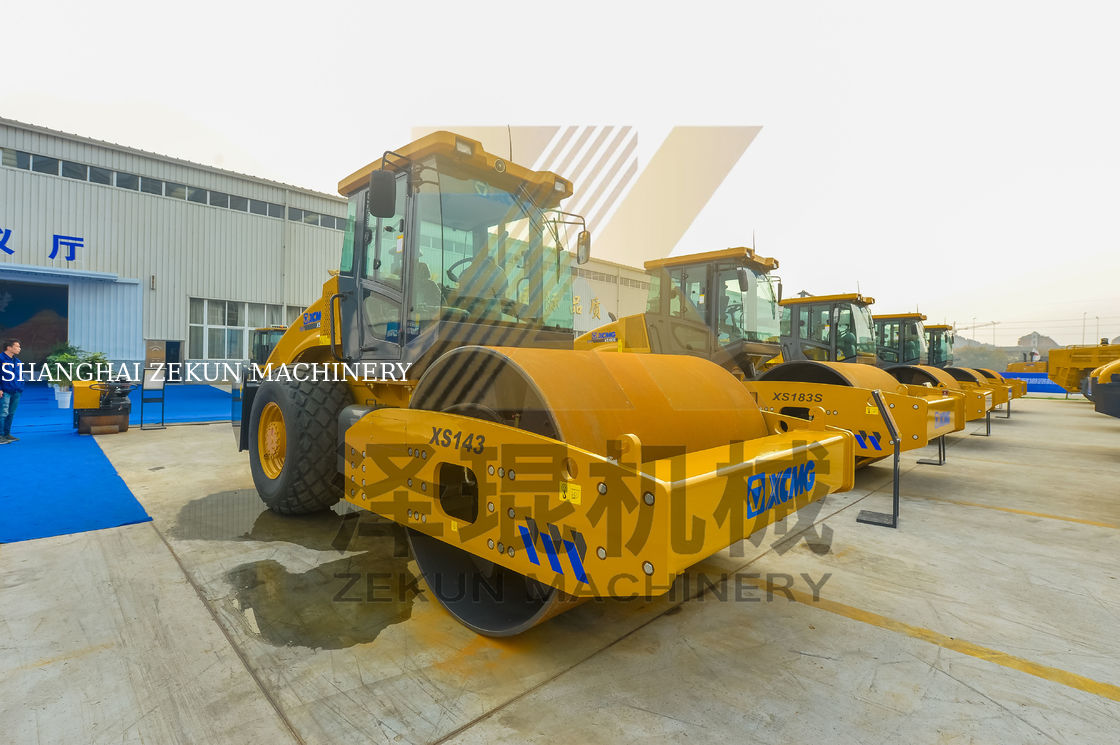 14t XCMG XS145 수압 단일 드럼 롤러 EU 단계 III