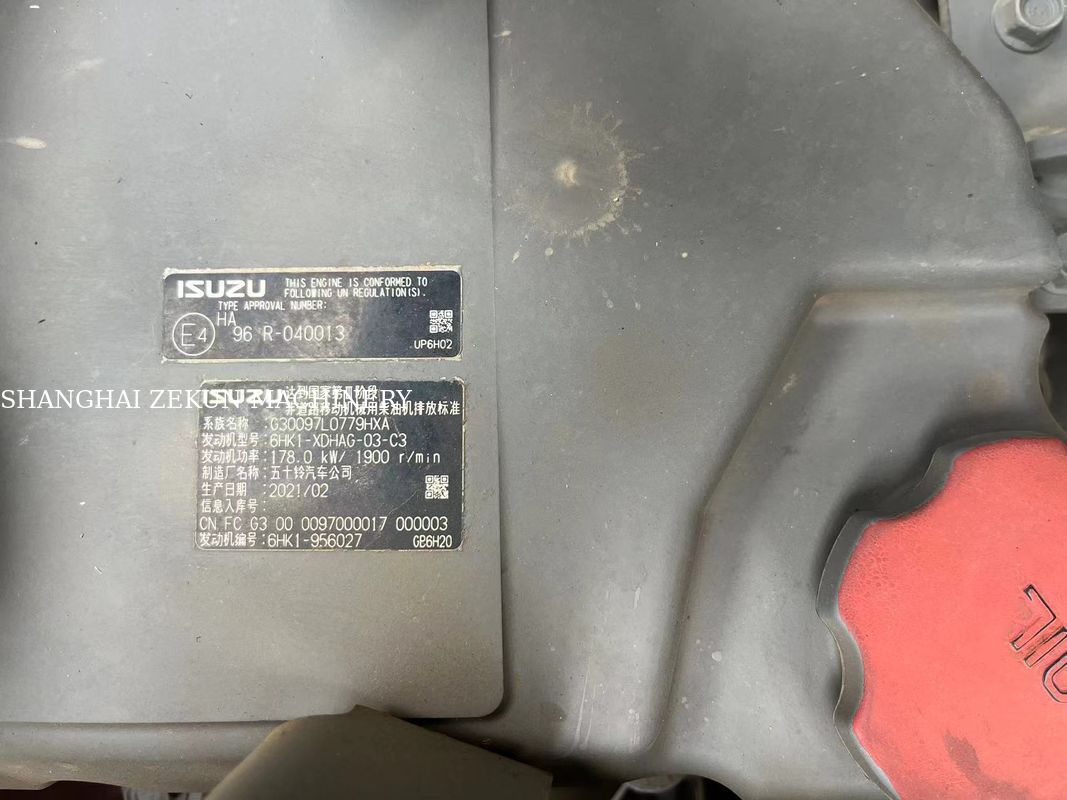 2022년 히타치 ZX330-5A 굴삭기, 2968시간, 유압 34.3 MPa, 붐 길이 6.5 M