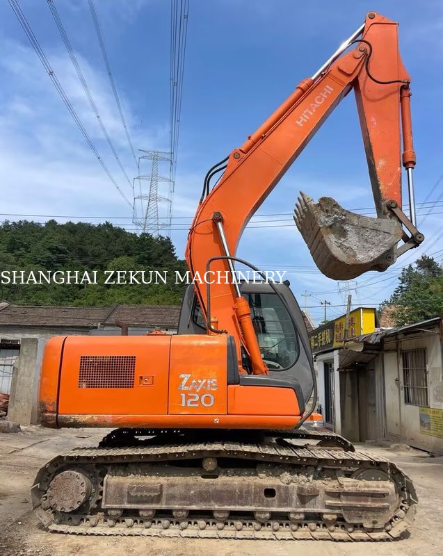 히타치 ZX120-6 굴삭기 중고, 2.5m 암 길이 및 210mm 최대 덤핑 높이, 11158시간
