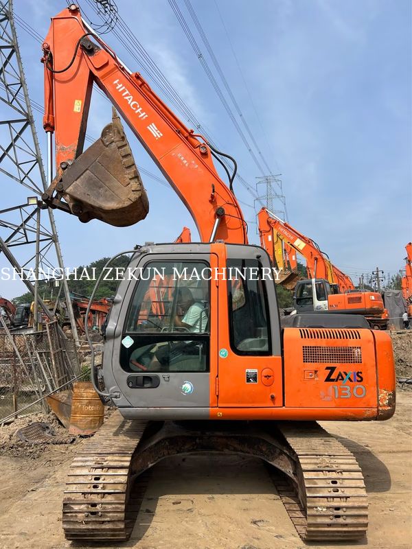중고 히타치 ZX130-6 굴삭기, 11053시간, 4.6m 붐 길이, 34.3 MPa 유압